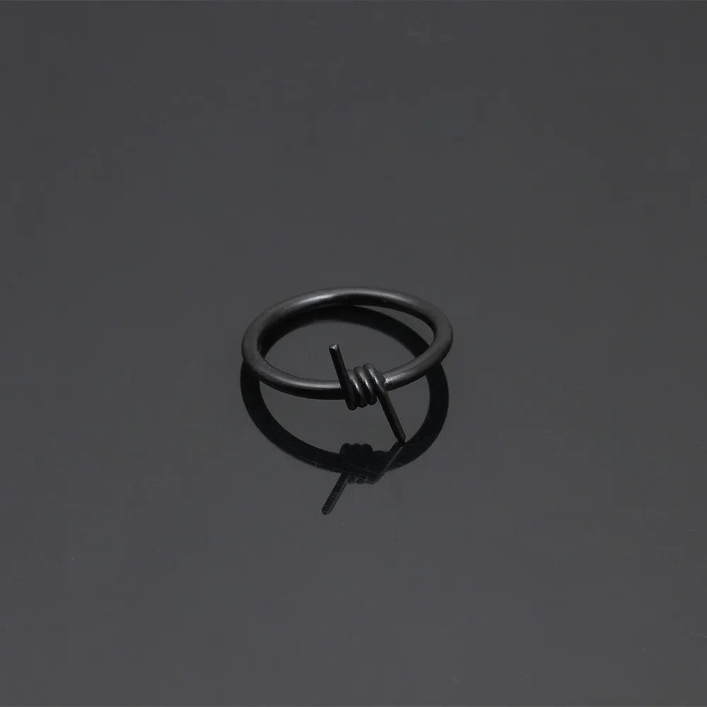 Мужское кольцо в стиле хип хоп панк обмоточное унисекс из проволоки