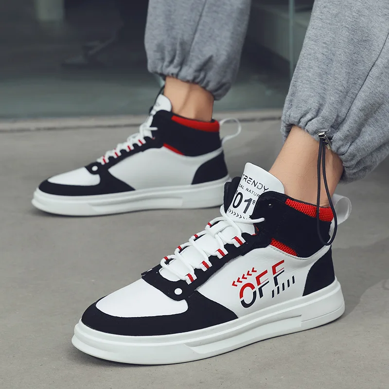 Skateboarding Shoes Men Outdoor Sports and Leisure Footwear Male Hard-wearing Zapatillas White Autumn 2021 New Mens Sneakers