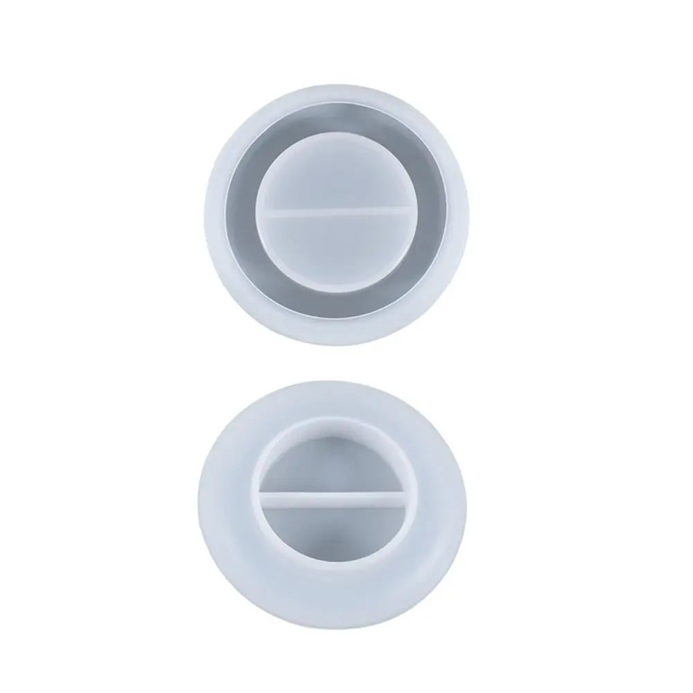 Oval Candle Holder Mold Transparent White Silicone Mold Coaster Tray Storage Epoxy Resin Cake Mold Jewelry Tools DIY Production