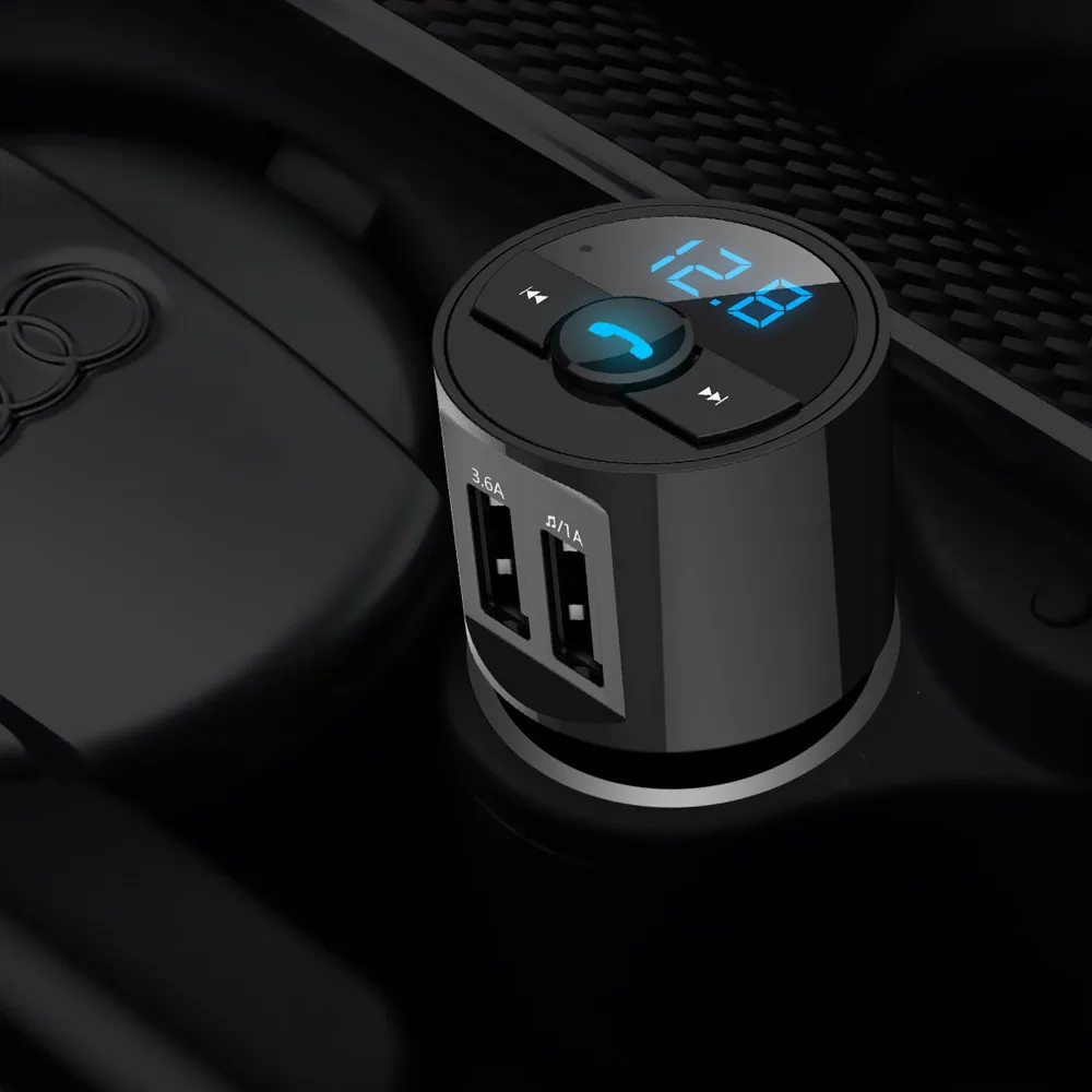 Bluetooth автомобильный комплект MP3 беспроводной fm-передатчик двойной USB зарядное