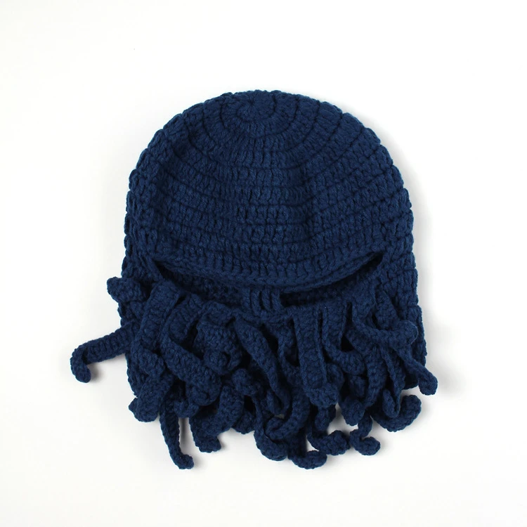 C06 Смешные щупальца Осьминог Beanie вязанная вязаная шапка для бороды ветрозащитная Лыжная вязаная шапка с маской для мужчин и женщин - Цвет: C06