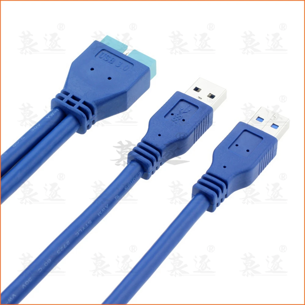 Двойной 2 портовый USB3.0 USB 3 0 A материнская плата со штыревыми соединителями 20