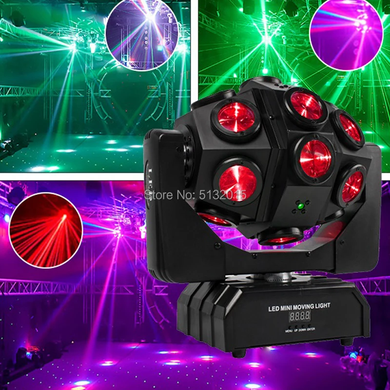 2020 18*10W Beam Laser Strobe LED Moving Head Ball Sweeper Light DMX for DJ Disco Party Nightclub Wedding Stage Show Activities - купить по
