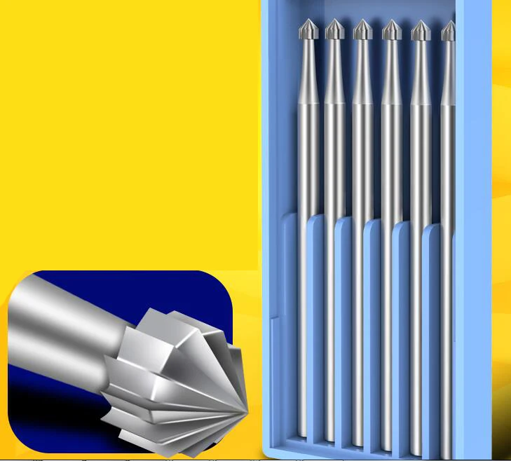 Круглая Обрезка камня для ювелирных изделий Bur 6 шт./лот Q установки драгоценных