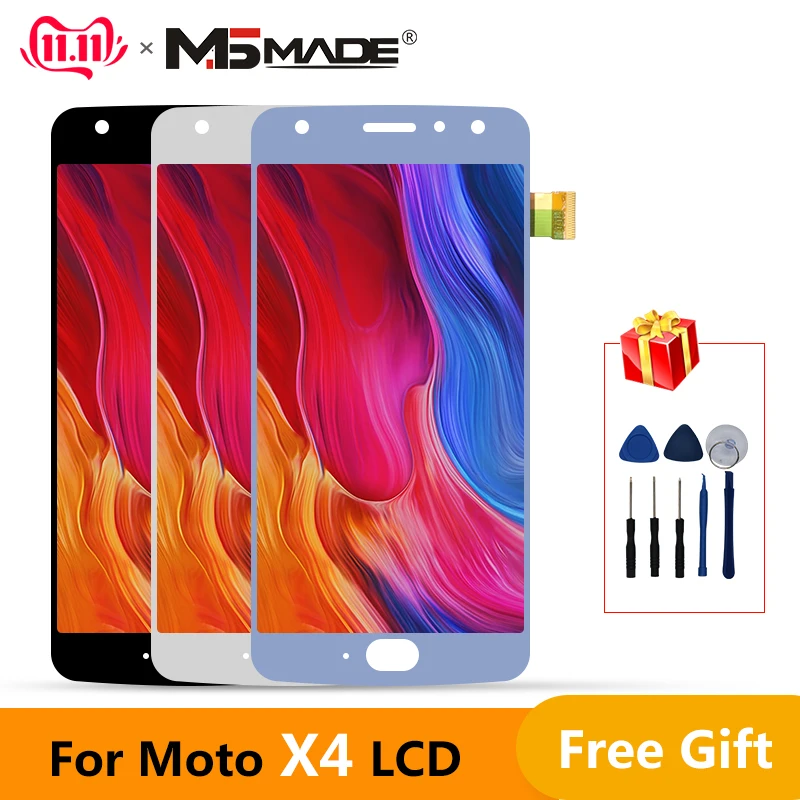 5," для Motorola Moto X4 ЖК-дисплей сенсорный экран дигитайзер для Moto X4 дисплей для Moto 4th XT1900 XT1900-2 XT1900-6