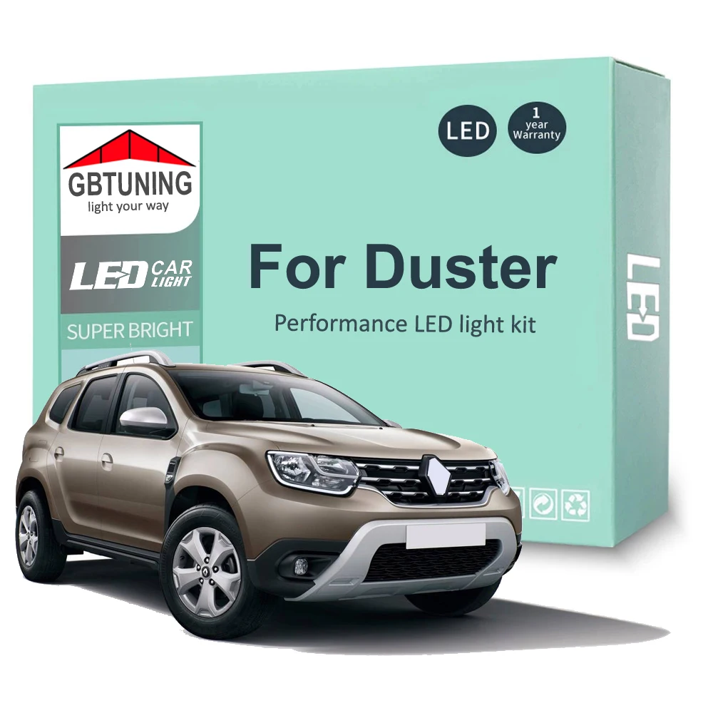

Комплект светодиодных ламп для светильник освещения для Renault Duster I II 1 2 MK1 MK2 2011-2017 2018 2019 2020 2021 2022, купольная автомобильная лампа багажника Canbus