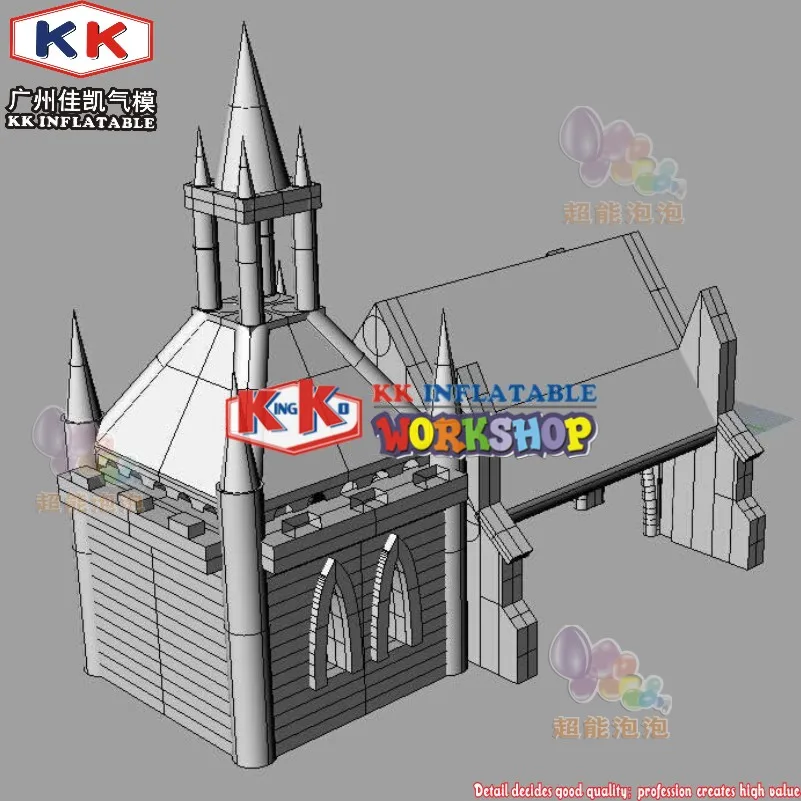 ПВХ церкви надувного шатера индивидуальный дизайн тент для вечерние
