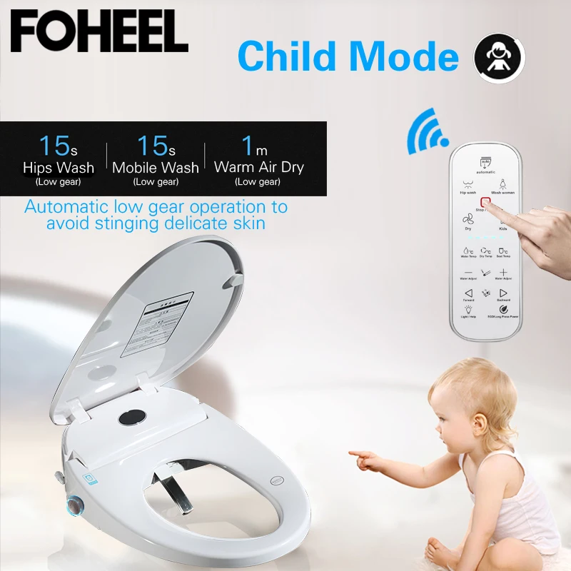 Умная крышка для унитаза FOHEEL wc Auto SPA умная ручка HD светодиодный дисплей чехол