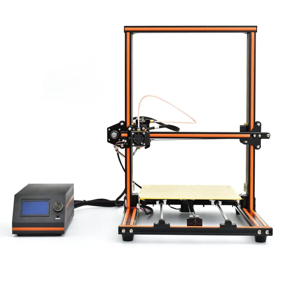 E12 3d принтер алюминиевая рама Высокая точность настольный наборы Reprap Diy набор Off