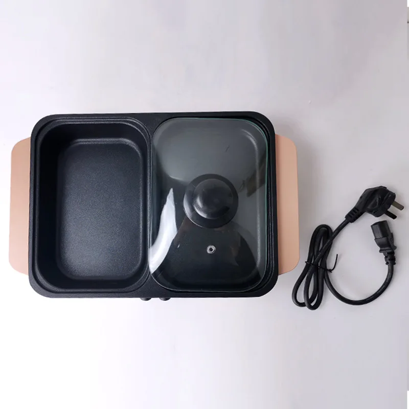 

Rinse No Lampblack Non-stick Baking Pan Integrative Multi-functional Electric Baking Pan Cooking Pot