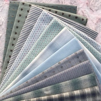 23x33 см 11 шт полихроматическая самая дешевая японская первая помытая ткань сшитая