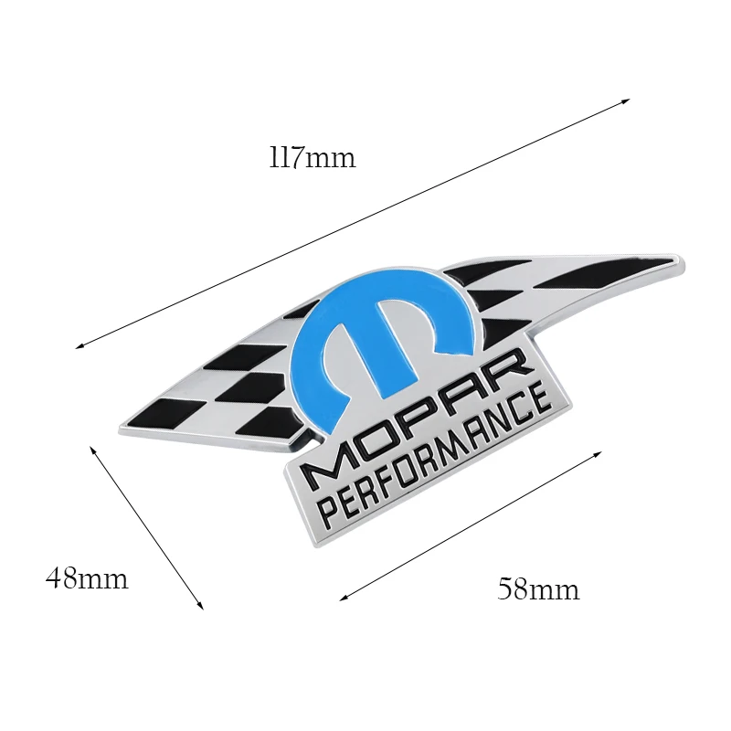

1pcs 3D Metal Mopar Performance Car Emblem Decal Sticker Truck For Dodge Ram Charger 2011-2012 JEEP Chrysler Car Fecoration