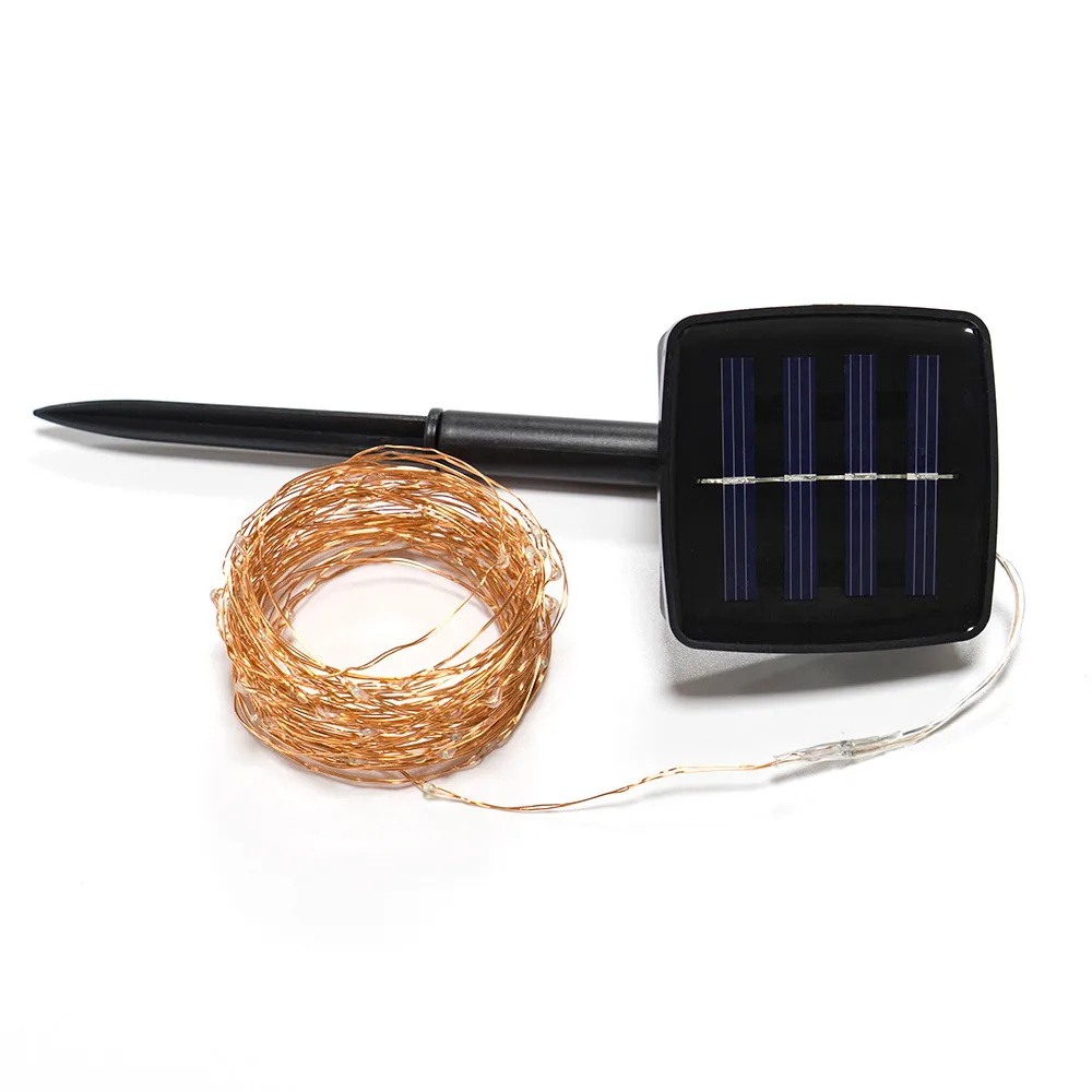 5M 50Lights Solar string lights Outdoor Powered Copper Wire Light String Fairy Party Decor | Дом и сад