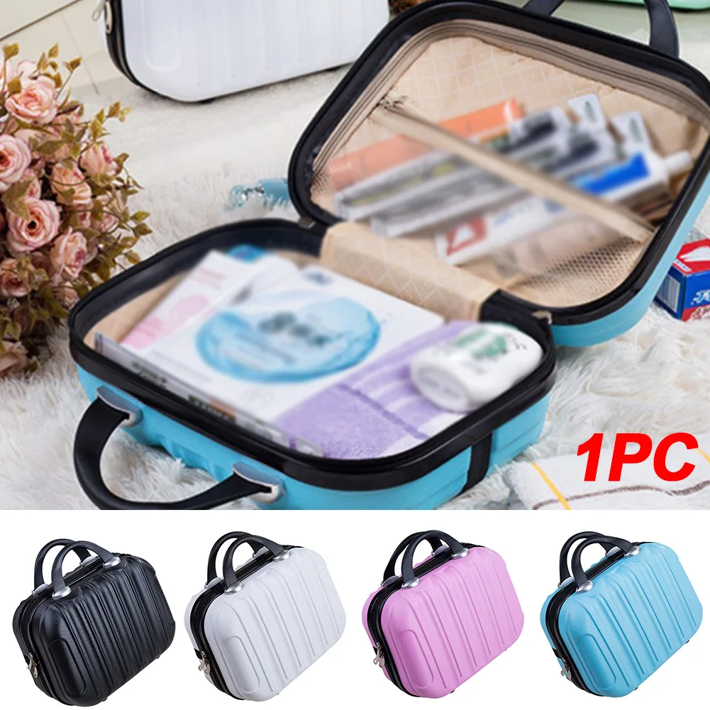 Женская Мода Макияж чемодан Tote Мультфильм Путешествия красота туалетные