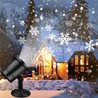 Водонепроницаемый движущийся снегопад лазерный проектор Рождественская Снежинка светодиодный сценический светильник для новогодвечерние уличный светильник