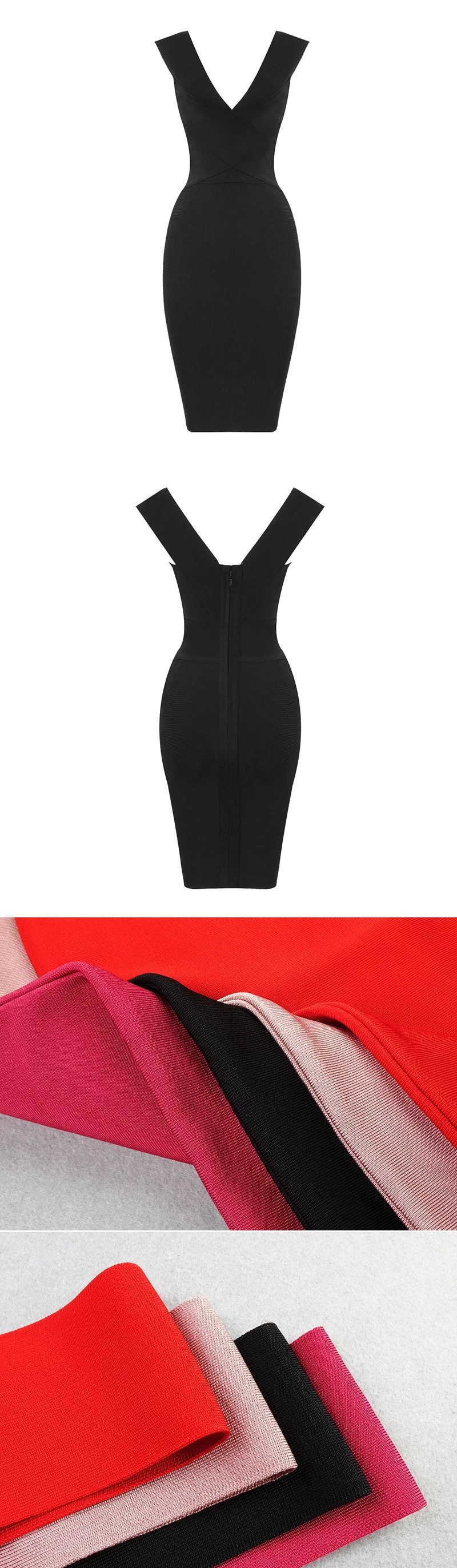 VC,, летнее Бандажное платье Vestidos, сексуальное облегающее платье без рукавов с v-образным вырезом, вечерние платья для подиума знаменитостей