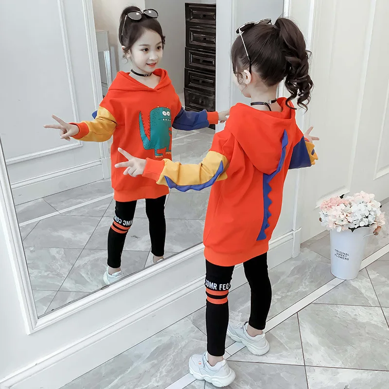 Коллекция 2019 года одежда для девочек детей осенний комплект одежды топы + штаны