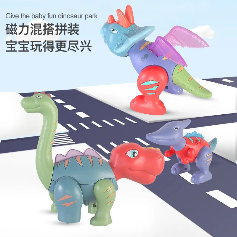 

Игрушка-динозавр в сборе Egg Baole, игрушка-пазл Тираннозавр Рекс, Имитация животных, подарок для девочек и мальчиков