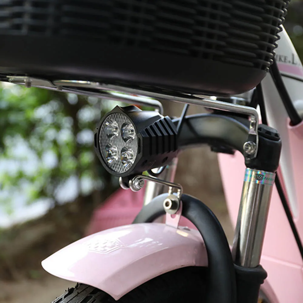 Электрический велосипедный свет/ebike свет 12 В 24 в 36 в 48 в 60 в 72 в 80 в с рупорный переключатель водонепроницаемый фонарик