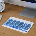 Беспроводная клавиатура для планшета с RGB-подсветкой, тонкая многофункциональная клавиатура для телефонов iOS, Android, планшетных ПК