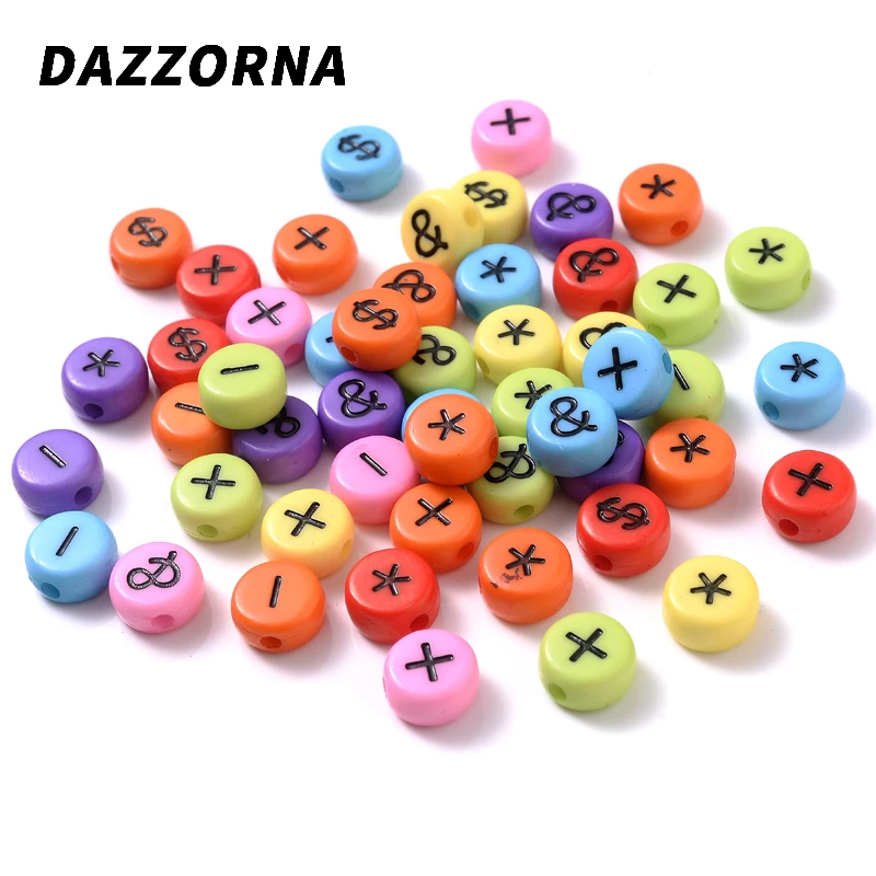 100 шт. акриловые бусины 4 х7 мм черного цвета | Украшения и аксессуары