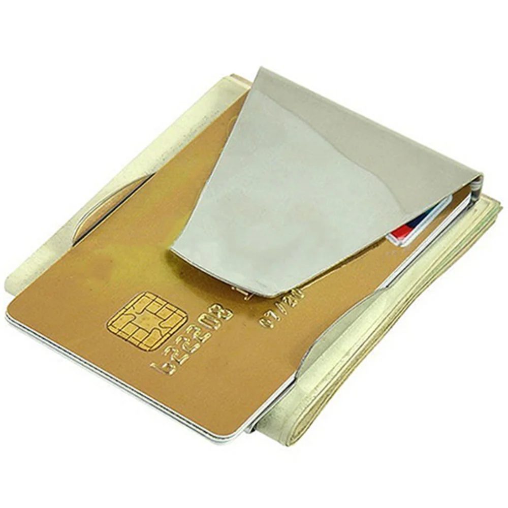 2021 металлический зажим для денег мужчин и женщин модный простой серебристый