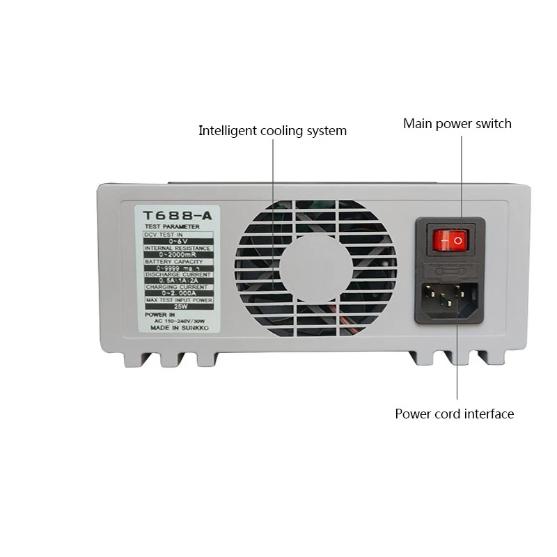 

Battery Internal Resistance Capacity Portable Tester Electrical Instrumentation Smart Charging Strong Compatibility 110/220V