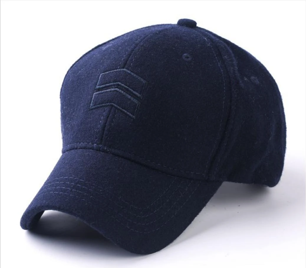 

2019 Winter Dad Warm Felt Hats Big Head Man Wool Cap Male Plus Size Baseball Caps 56-62cm 62-68cm