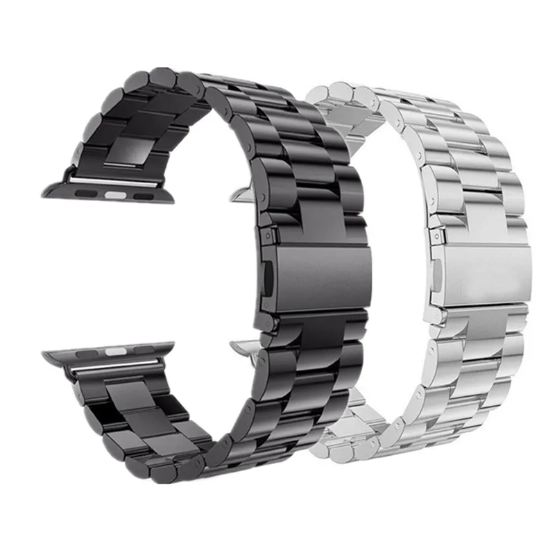 S-SB 2 шт. ремешок для Apple watch 44 мм 40 мм iWatch 42 мм 38 мм браслет из нержавеющей стали+ Миланская петля Apple watch 4 5 3 2 1 - Цвет ремешка: S-SB