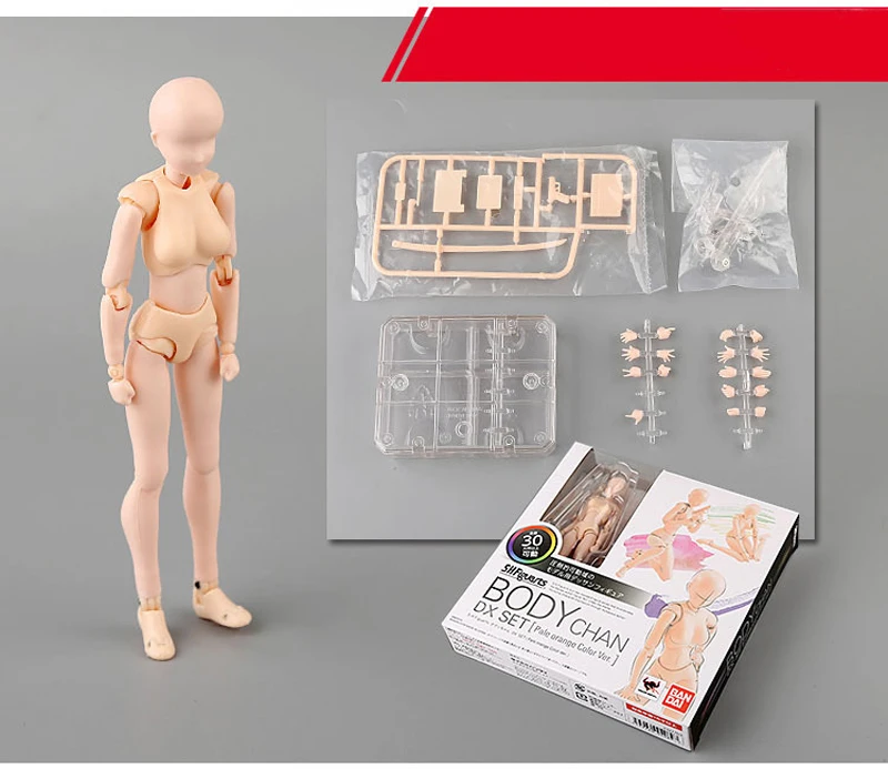 BANDAI 18 см фигурка SHF тело Кун/тело Чан архетип HE/SHE Ver ПВХ Рисунок Манекен