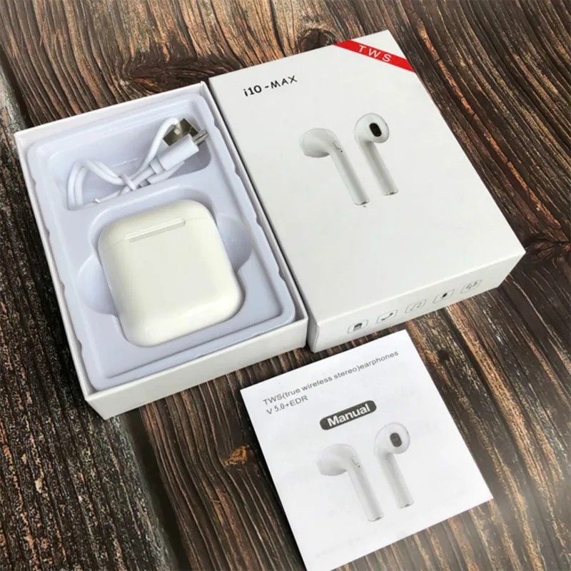 I10 max TWS беспроводной наушник Bluetooth 5,0 наушники гарнитуры с зарядной коробкой для Apple iPhone android