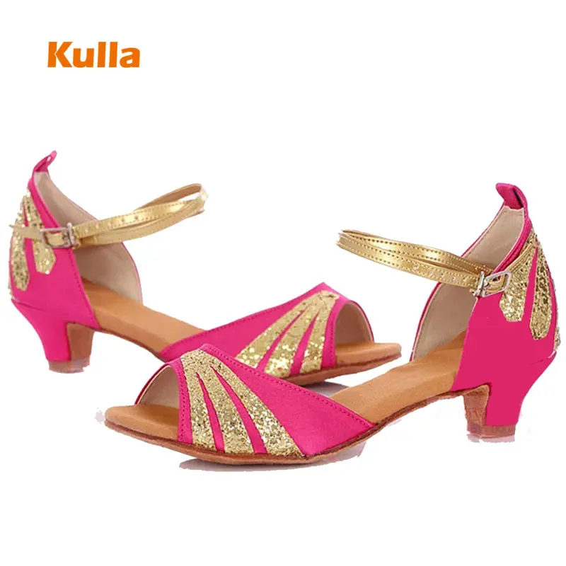 Туфли женские для латиноамериканских танцев Обувь бальных девочек и детей обувь