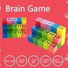 Детские деревянные игрушки для обучения, таблица умножения 99, математическая игрушка, 10*10 фигурок блоков, игрушечный стол, математическая арифметика, учебные пособия для детей