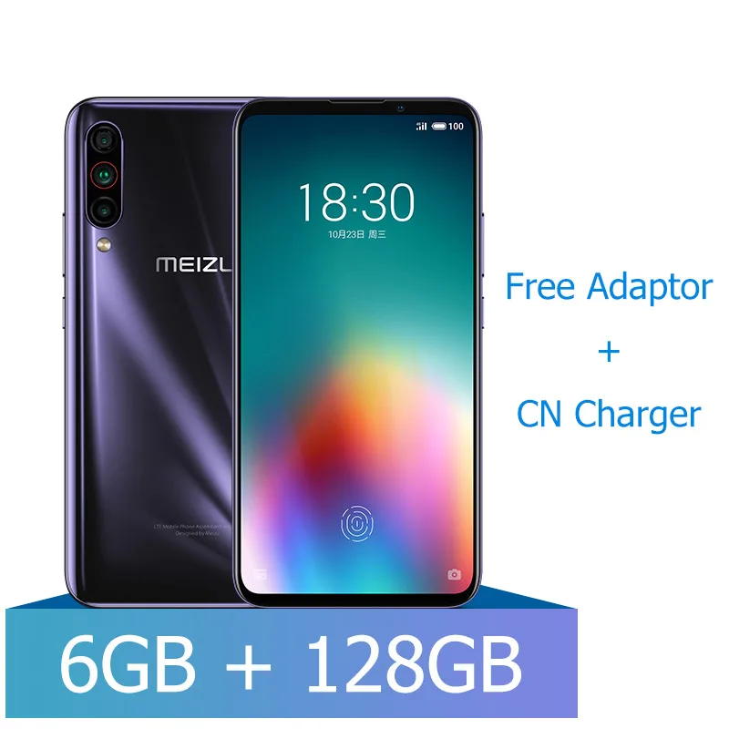 6GB 128G Blue Meizu 16 T, 6 ГБ, 128 ГБ, 8 ГБ, 256 ГБ, Смартфон Snapdragon 855, тройная камера, 4500 мА/ч, большая батарея, стерео, два динамика - Цвет: 6GB 128G Blue