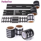 См x 5 м дорожные наклейки в рулонах, дорожный знак сделай сам, модель поезда для детей, подарок, гоночные темативечерние Ики для вечеринки, украшения на день рождения