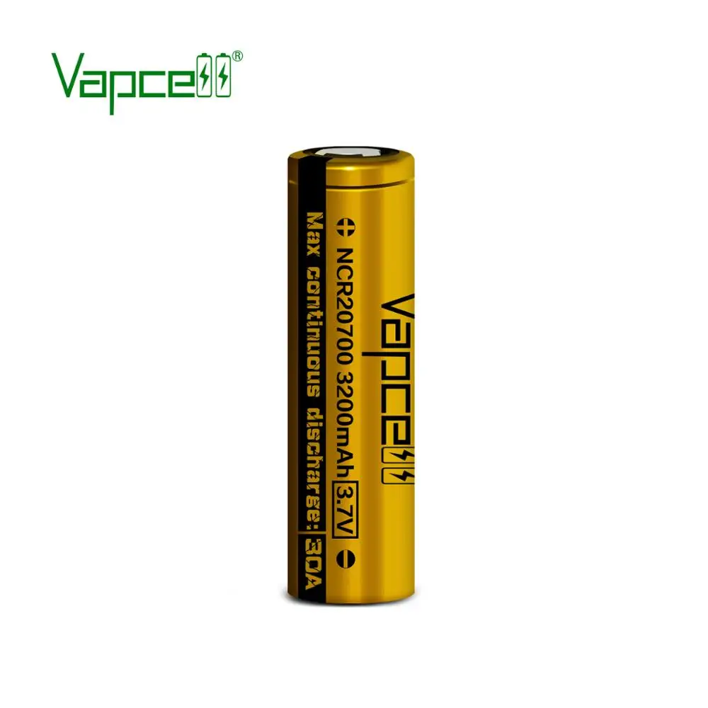 Бесплатная доставка Vapcell Оригинал 20700 3200mah 30A rewrap NCR20700A литий-ионная
