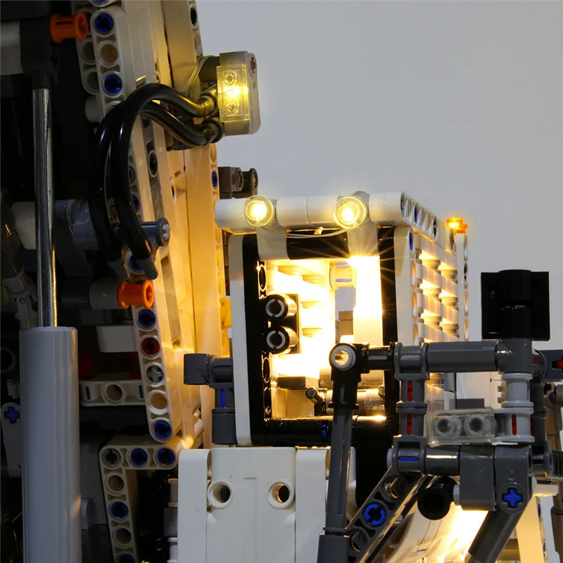 

Light Set For Liebherr R9800 excavator Blocks Model Lamp Kit Compatible With LEGO 42100 Brand Toy (Only light included)