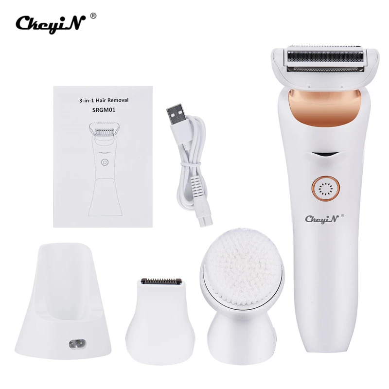 

Ckeyin портативный эпилятор для женщин безболезненный USB Перезаряжаемый триммер для волос 45