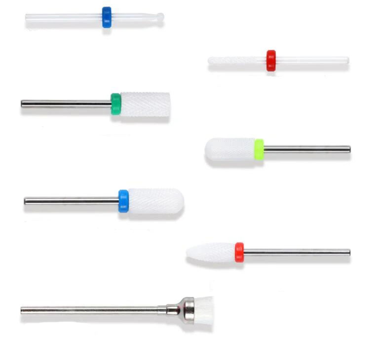 

7pcs/Set Nail Drill Bits Rotate Burr Milling Cutter Bits For Manicure Pedicure Tool Electric Nail Manicure Drill Accessories