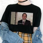 Женская Офисная рубашка с коротким рукавом и принтом Майкла Скотта