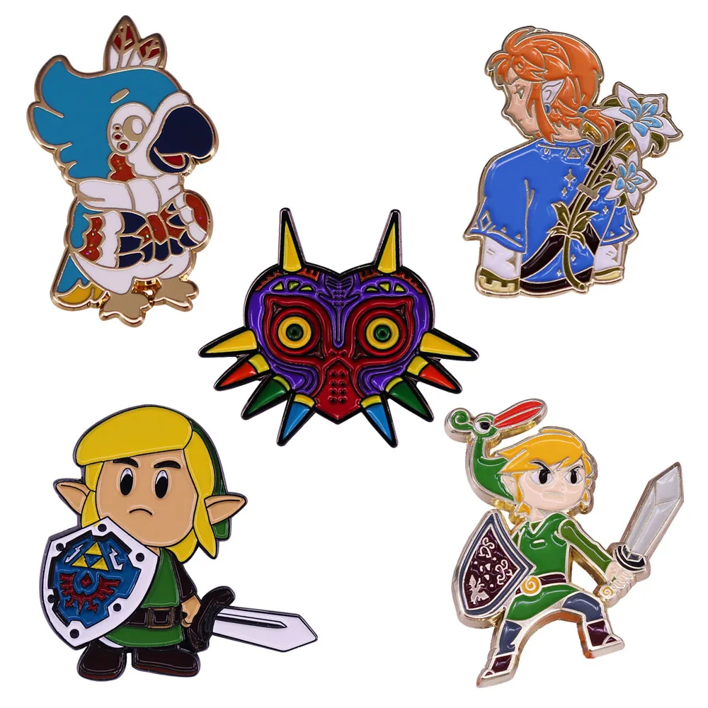 

DZ2430 Game Collection Cute Enamel Lapel Pin Badge Pins for Clothes backpacks Decoration Gifts for Friends Jewelry Accessories