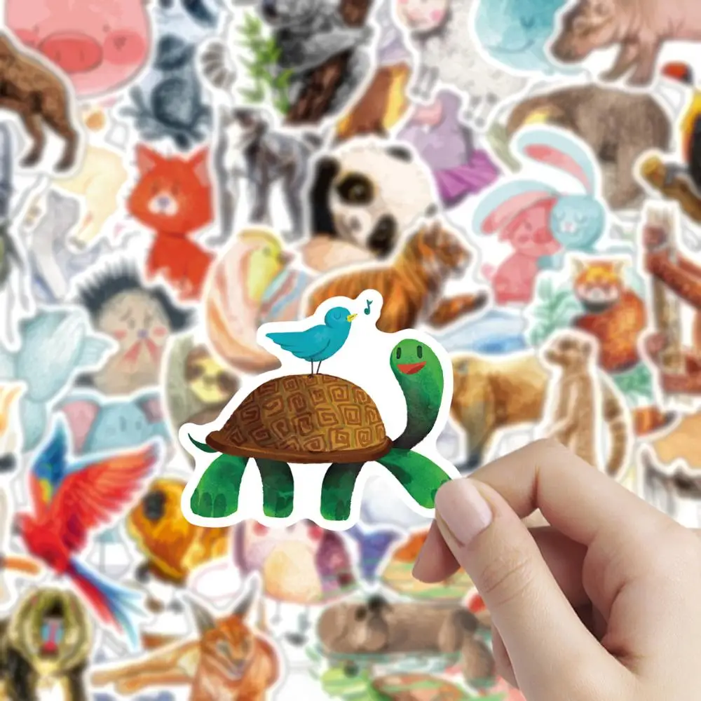 

160 Pcs Animals Sticker for Kids Cute Cartoon Anime Stickers Decals on Laptop Skateboard Notebook Phone Car Guitar Helmet Toy