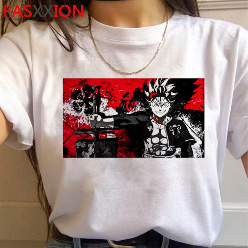 

Asta Black Clover t shirt male 2021 grunge aesthetic couple clothes tshirt t-shirt harajuku aesthetic