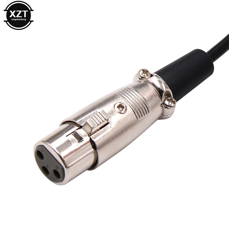6 35 мм к XLR кабель 3pin папа женскому Профессиональный 1/4 дюйма аудио для микрофонов
