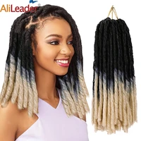 soft afro hairstyles dreadlock braids synthetic faux locs crochet hair braiding for women 14 15 strandspack alileader hair