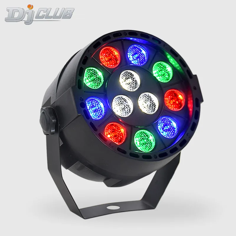 Par Led 12X3W Rgbw Wash Dmx сценическое Освещение Dj вечерние Flat для Dj|Эффект освещения сцены|