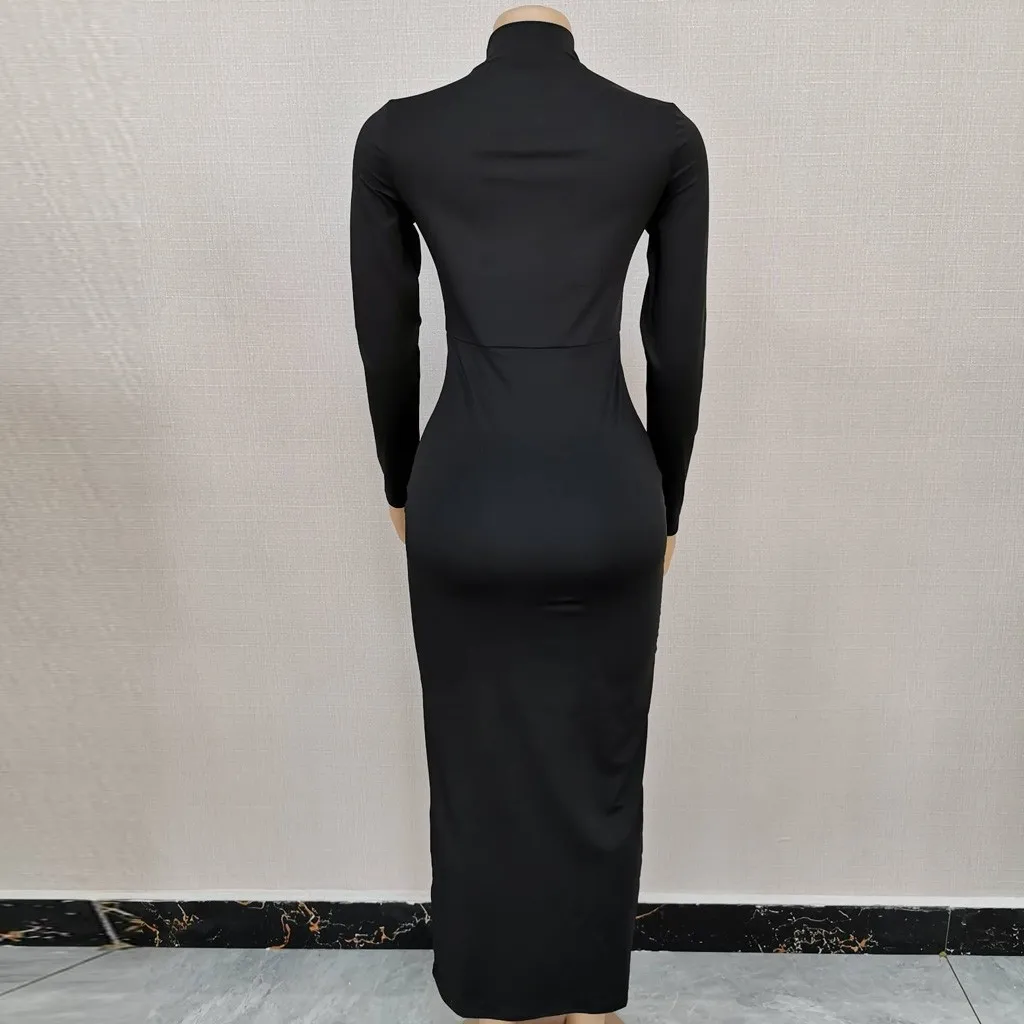 Женское модное винтажное облегающее платье с высокой талией однотонное до