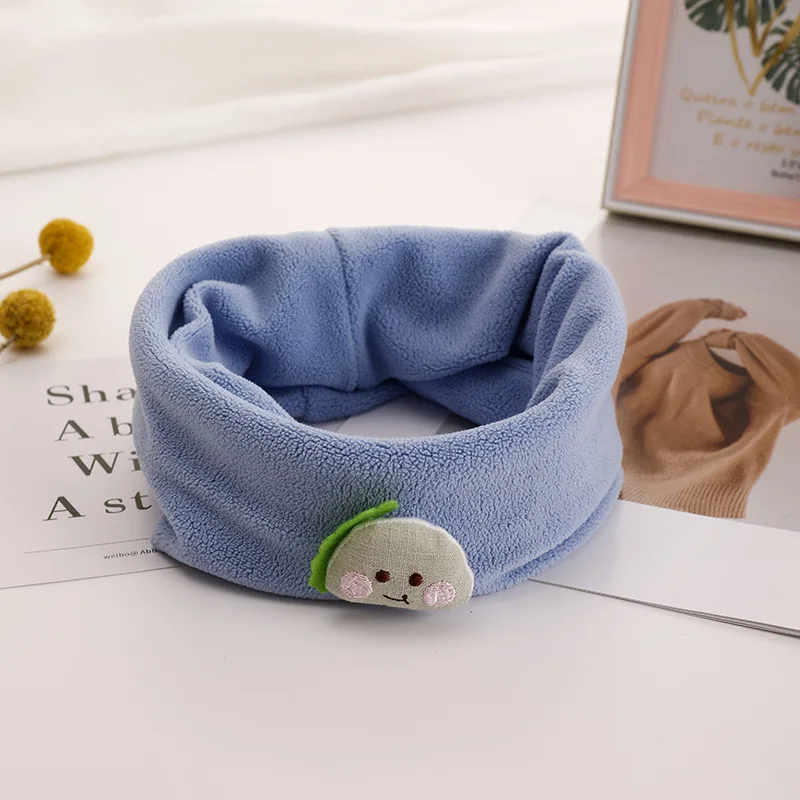 New Autumn Winter Children Plush Scarf Baby Kids Warm Neck Child Collar Boys Girls Velvet Scarves O Ring Magic Neckerchief |