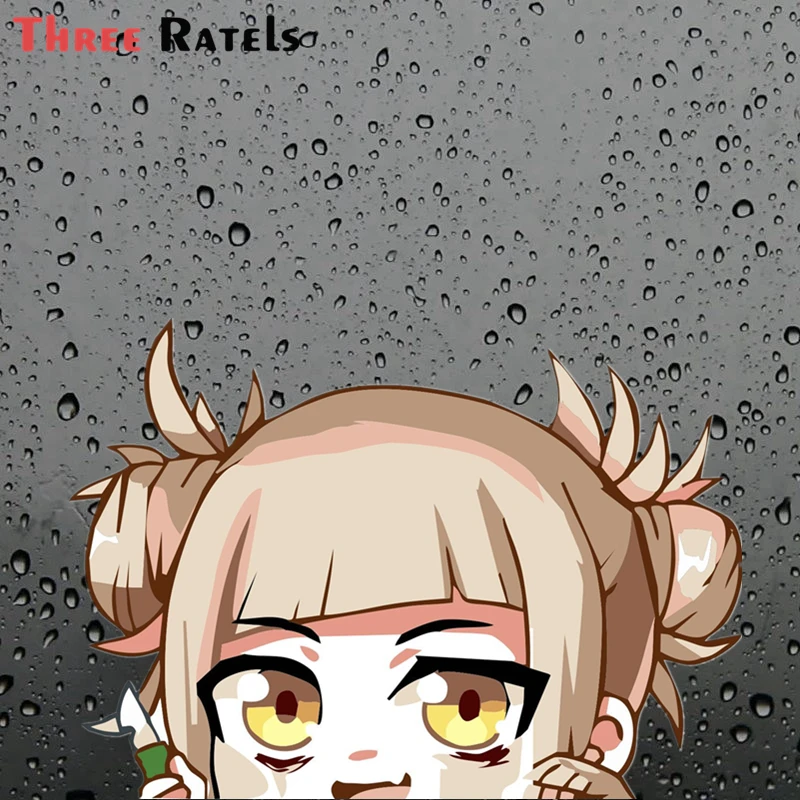 Забавные 3D аниме наклейки три Ratels FC226 waifu химико Тога для ноутбука телефона