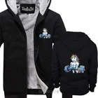 Толстовка мужская с капюшоном в виде единорога и тяжелой атлетики